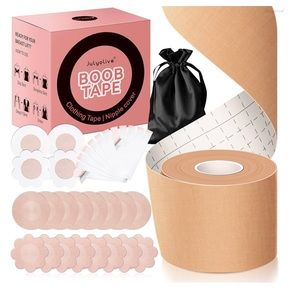 Boob Tape Kit Petals, Bra Tape, Push Up Nipple Tape
